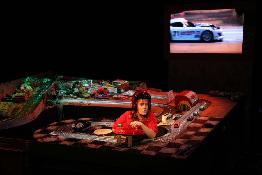 Red Racing Hood Banner